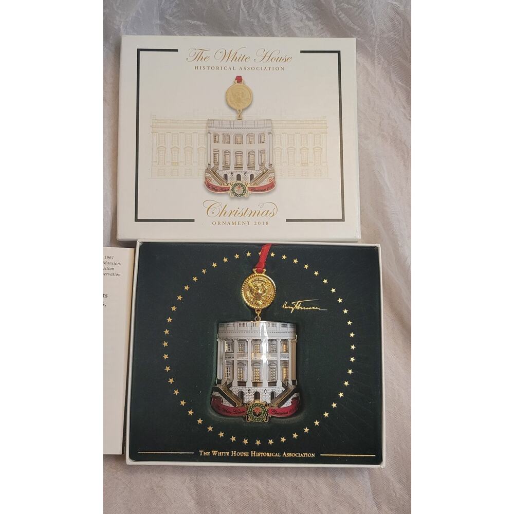 The White House Historical Association 2018 Christmas Ornament with COA - Picture 4 of 9
